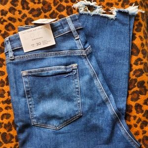 Loft High Waist Skinny Crop Jeans